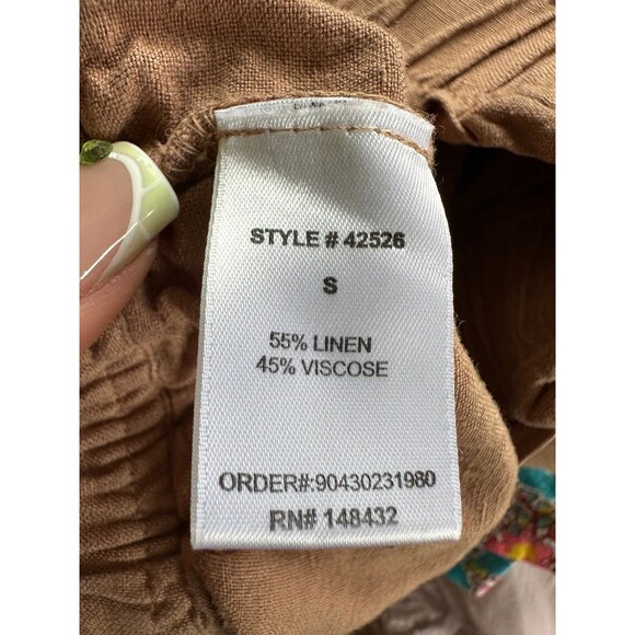 Cookies Clothing Co. Hawaii Linen Blend Large Elastic Waistband Pull On Shorts S - Picture 6 of 7